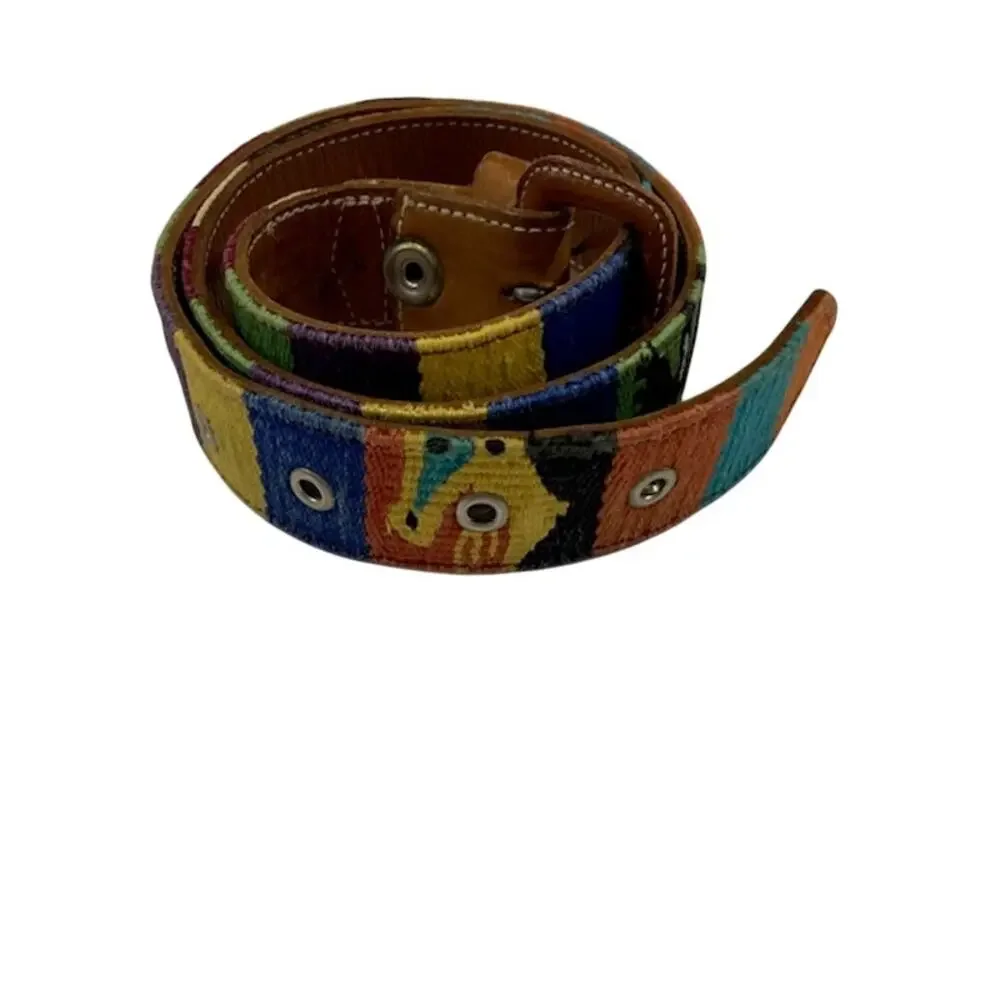 Guatemalan Women's Belt With Traditional Colorful Tribal Designs